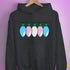 Transgender Pride Flag Christmas Lights Hoodie - Dark Grey Heather
